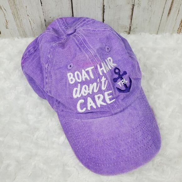 Boat Hair Don't Care Cap Purple Pink OSFM - Picture 8 of 8